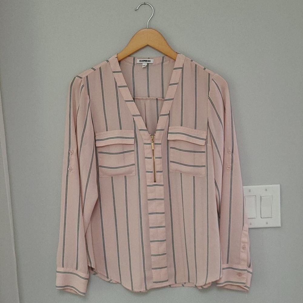 Express Portofino Pink Spring Blouse